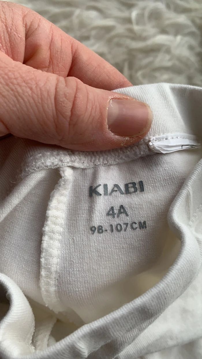 Legging 3/4 blanc 4 ans - photo numéro 2