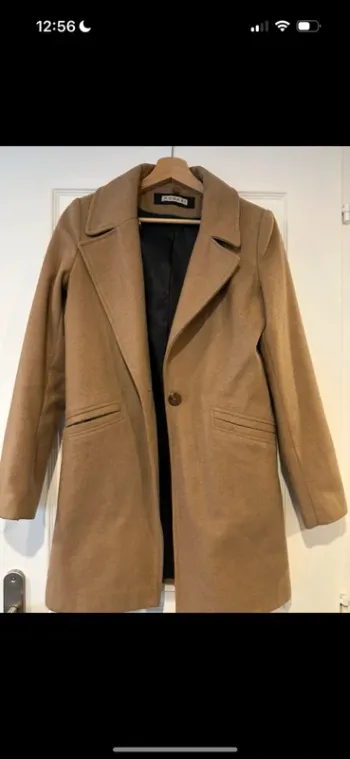 Manteau Kookaï en laine camel