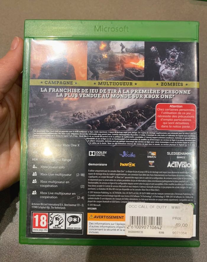 Jeux XBOX Call of Duty - photo numéro 2