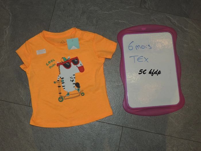 tee shirt tex taille 6 mois neuf