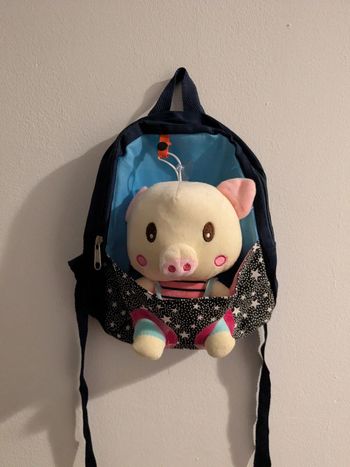 Sac à dos doudou cochon