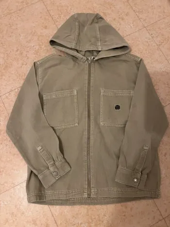 Veste en jean, couleur vert kaki taille 10 ans zara