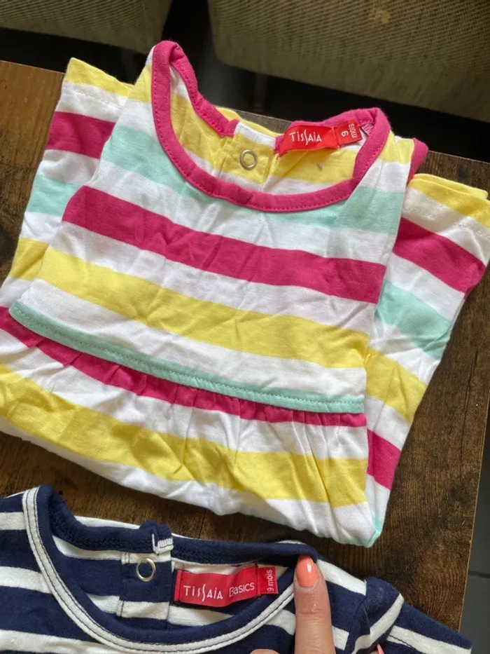 Lot de 10 robes / combinaisons bébé fille 9 mois - photo numéro 6