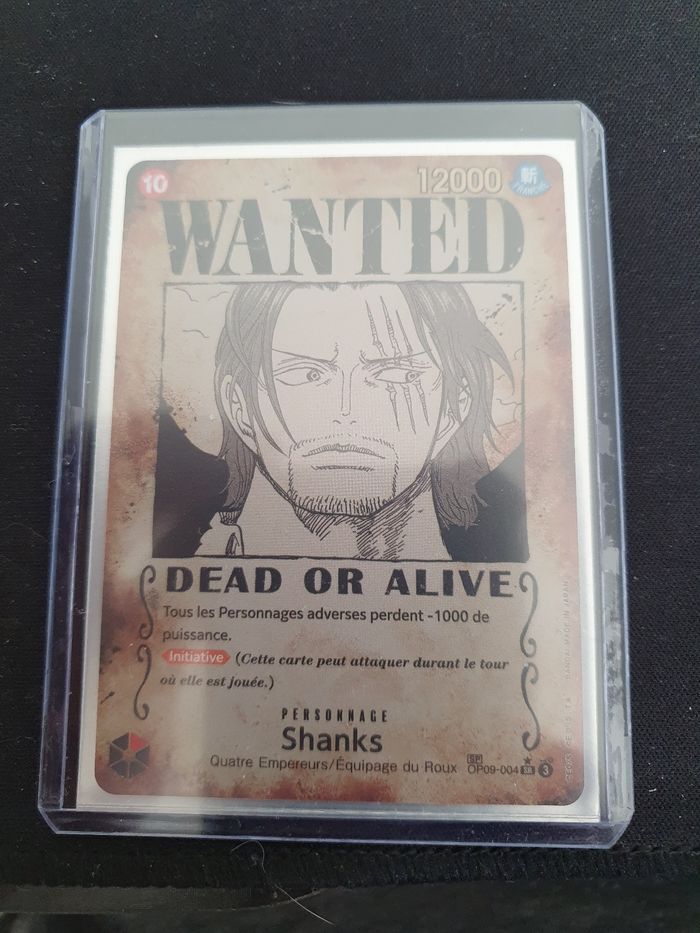 Carte one piece shanks op09-004 SR fr nouveaux empereurs - photo numéro 3