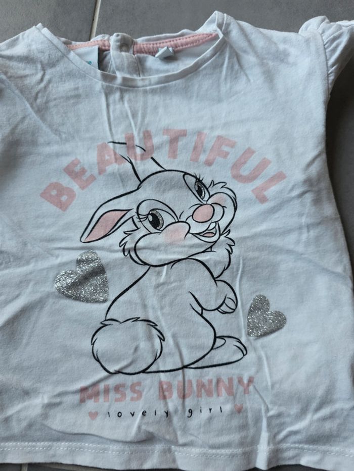 t-shirt miss bunny 18 mois - photo numéro 2