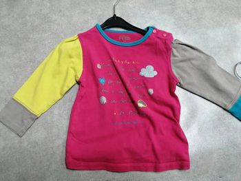 haut tee shirt manches longues fille 2 ans lcdp