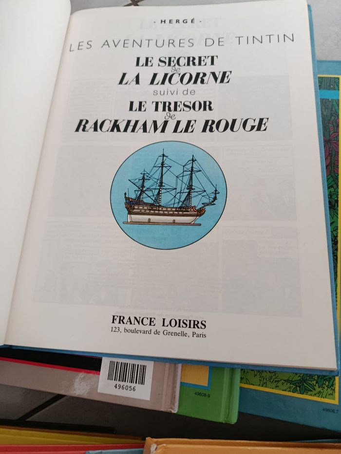 Lot 12 BD Tintin Album Double Hergé - photo numéro 5