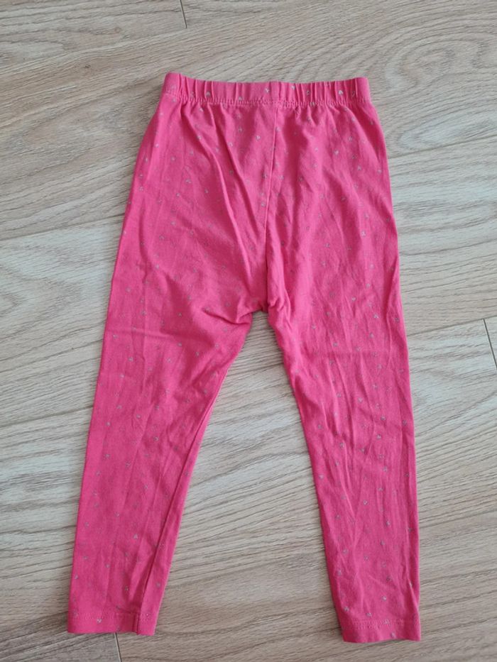 Legging rose coeur 18 mois - photo numéro 4