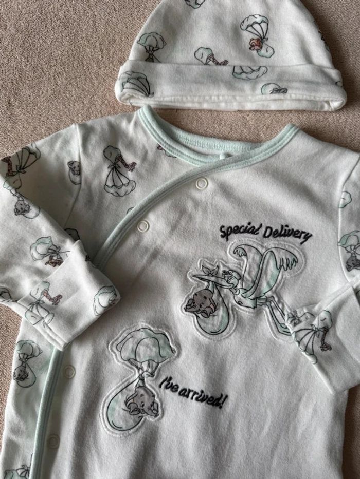 Ensemble pyjama bonnet été 1 pièce • primark • taille 3 mois - photo numéro 2