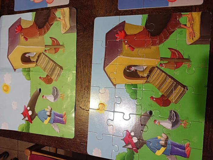 Mes 3 puzzle en bois p'tit loup - photo numéro 2