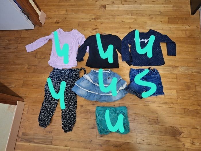 Lot vêtements printemps été  fille 4 ans et plusieurs 5 ans - photo numéro 4
