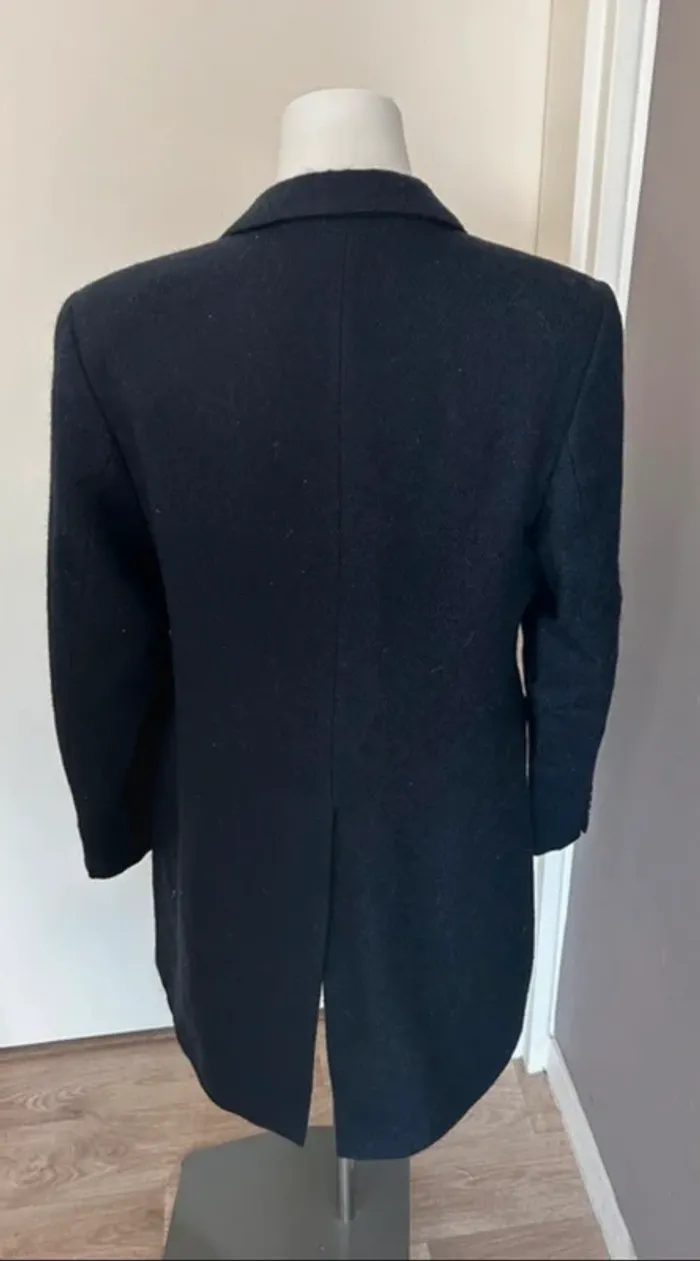 Magee 1866 veste longue blazer manteau caban  en laine bleu marine femme, taille - photo numéro 5