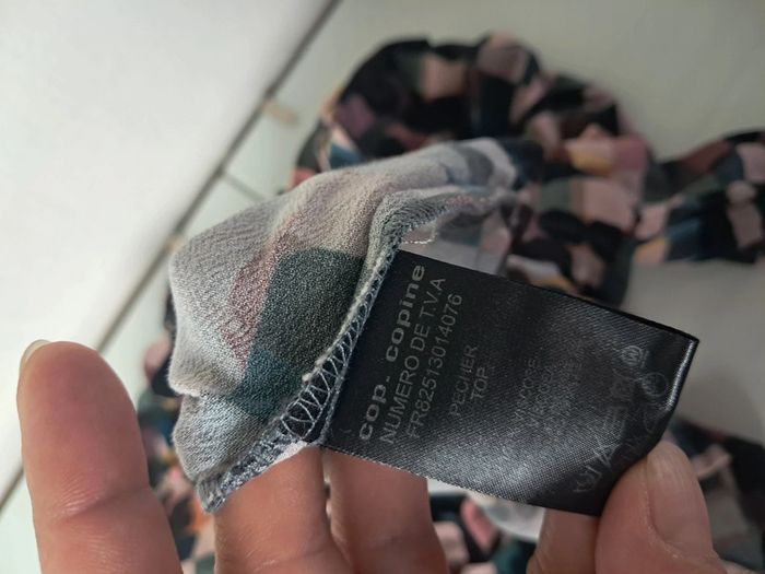 Cop copine haut blouse motifs vintage T.36 en tbe - photo numéro 10