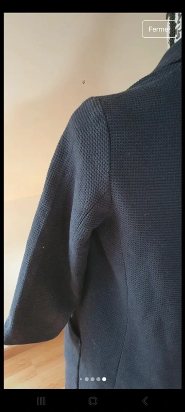 Veste zara bleue marine - photo numéro 8