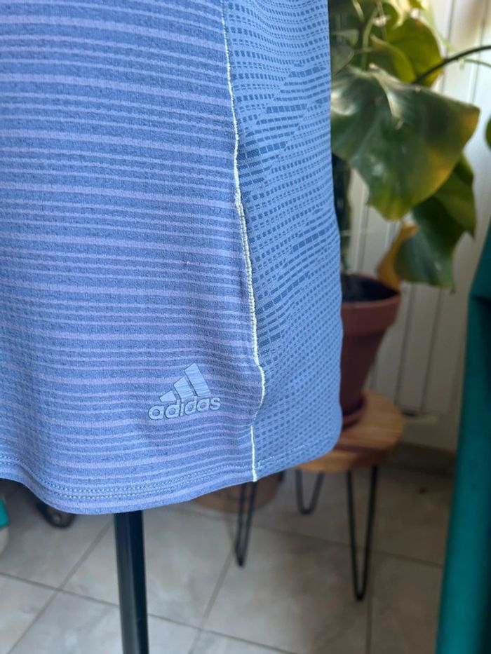 Débardeur de sport bleu adidas femme taille s - climachill - photo numéro 2