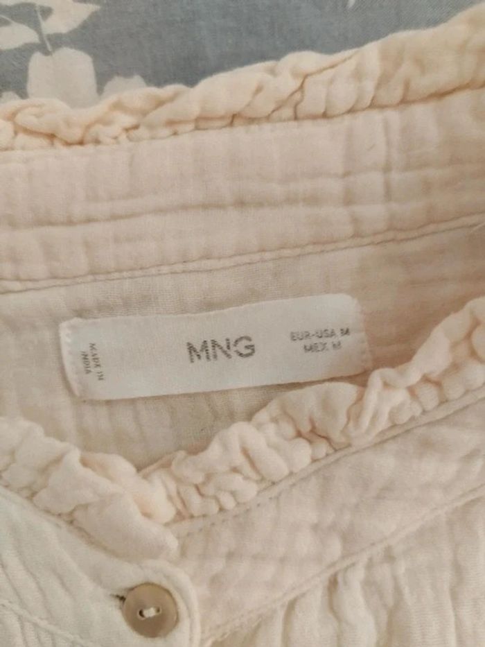 Très jolie chemise en gaze de coton neuve Mango taille M - photo numéro 4