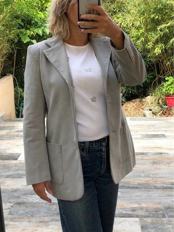 Blazer en velours côtelé vintage 38