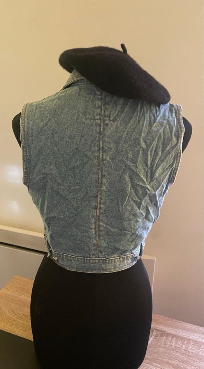 Veste en jean sans manches - photo numéro 6