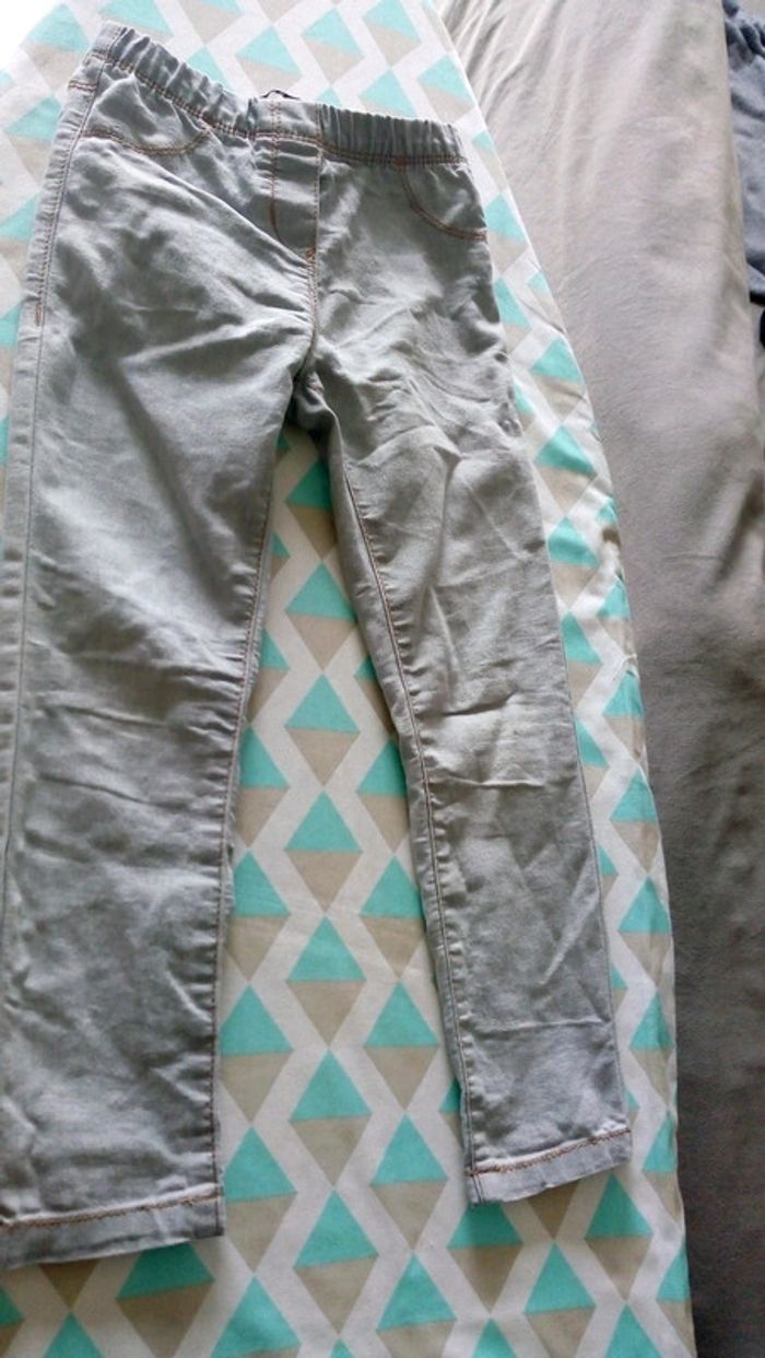 Legging tregging gris délavé tex