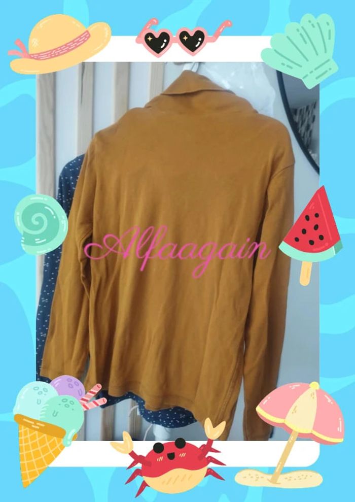 Lot sous pull 8ans bleu/moutarde Okaïdi kiabi - photo numéro 7