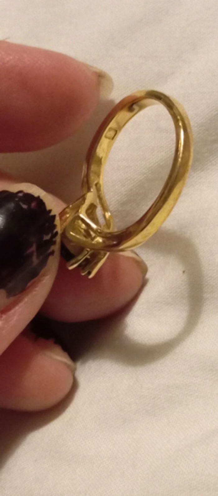 Lot 3 bagues pierre noire - photo numéro 10