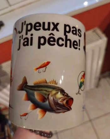 Mug humour j'peux pas j'ai pêche