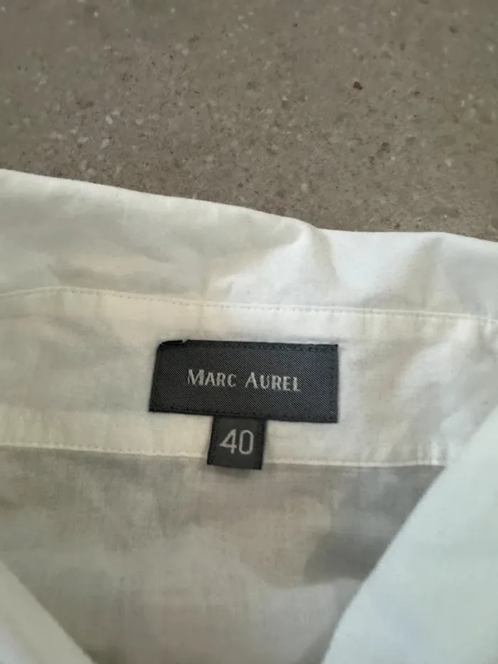 Chemise blanche Marc Aurel, taille 40, très bon état - photo numéro 4