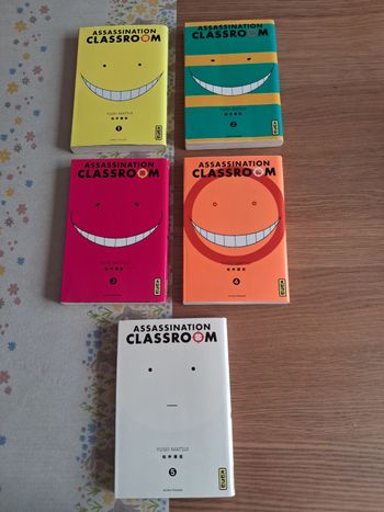 Lot de 5 manga de 1 a 5 assassination classroom 