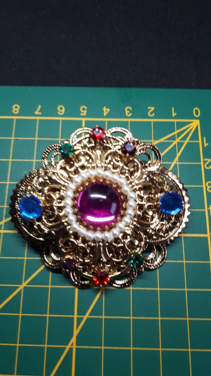 Très grand broche avec une boîte velour - photo numéro 3