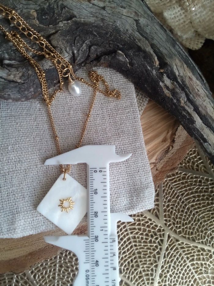 Collier soleil nacré - photo numéro 3