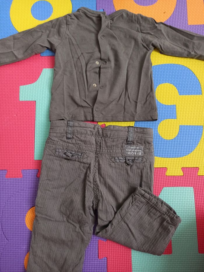 Ensemble lot sous pull pantalon mixte 6 mois - photo numéro 4