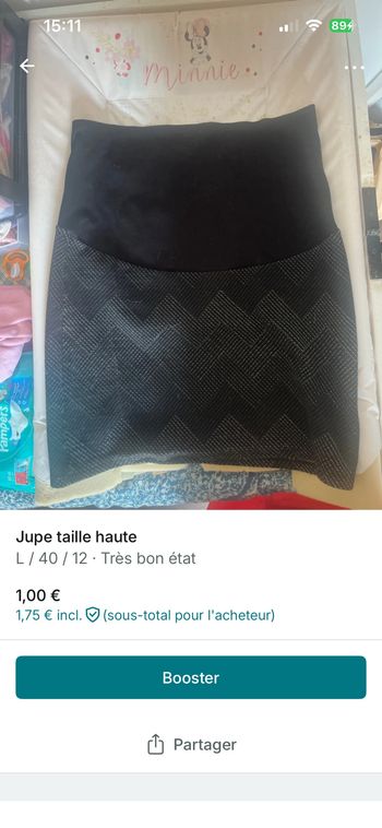 Jupe taille haute