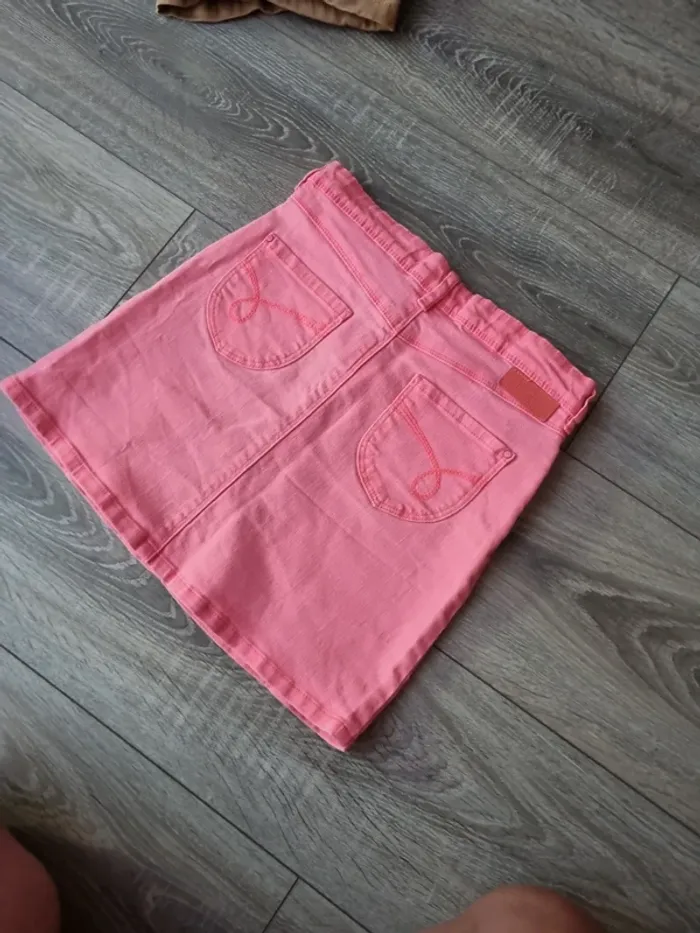 Jupe en jeans rose 10 ans - photo numéro 2