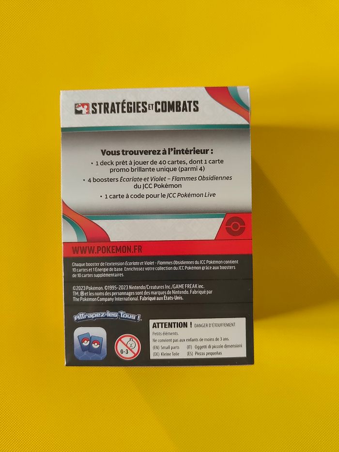 Kit AP avant première  pokémon ev3 flammes obsidiennes - photo numéro 3