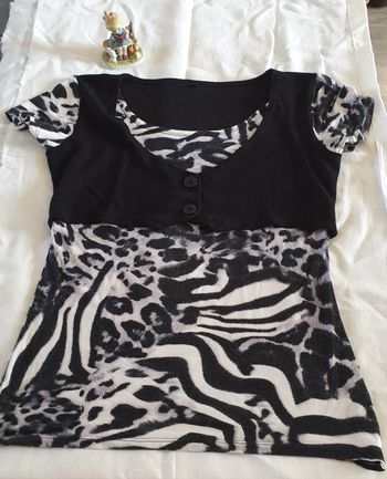 Top noir et blanc – T1 - Made in France