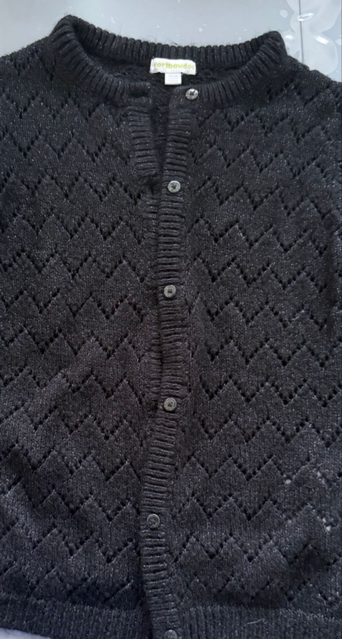 Beau cardigan gilet fille T 10 ans Vert Baudet couleur noir  Très bon état - photo numéro 7