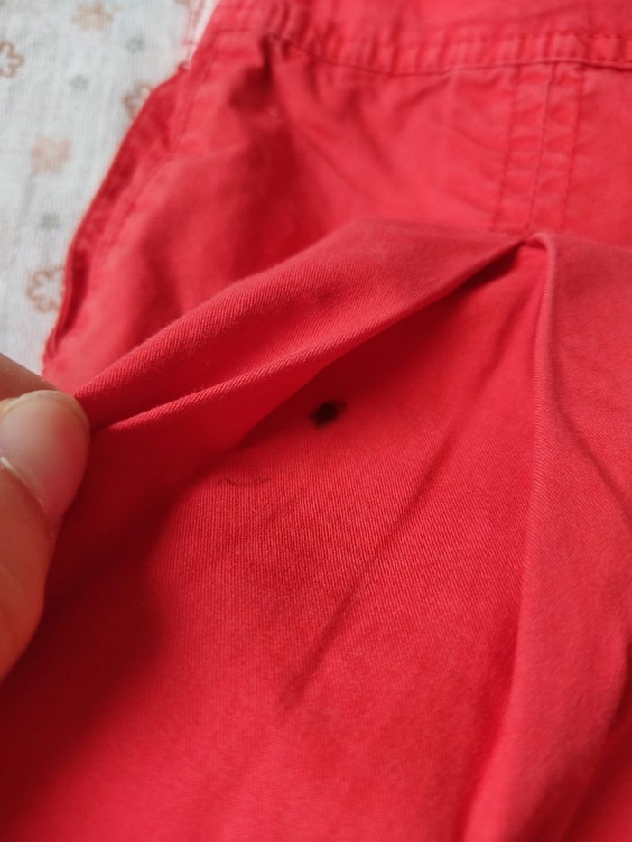 Short large rouge coquelicot Sergent Major - Taille 3 ans - Très bon état - photo numéro 8