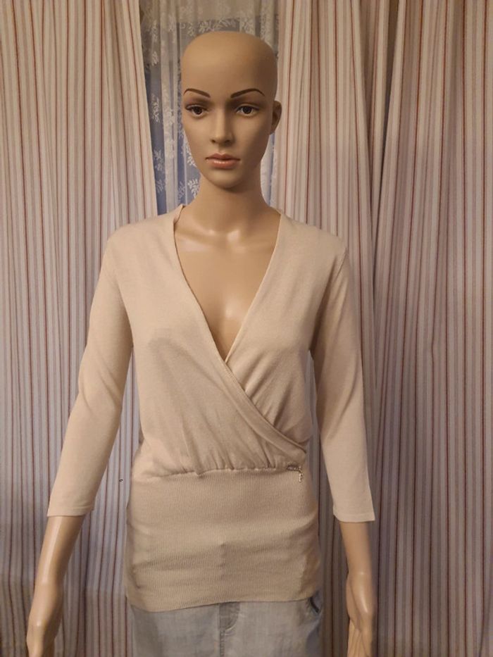 Pull Beige Fracomina taille S - photo numéro 5