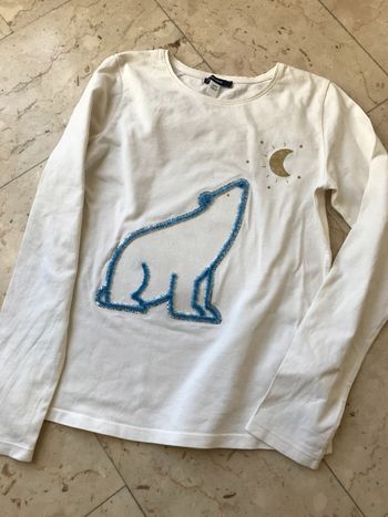 Teeshirt crème fille 12 Ans