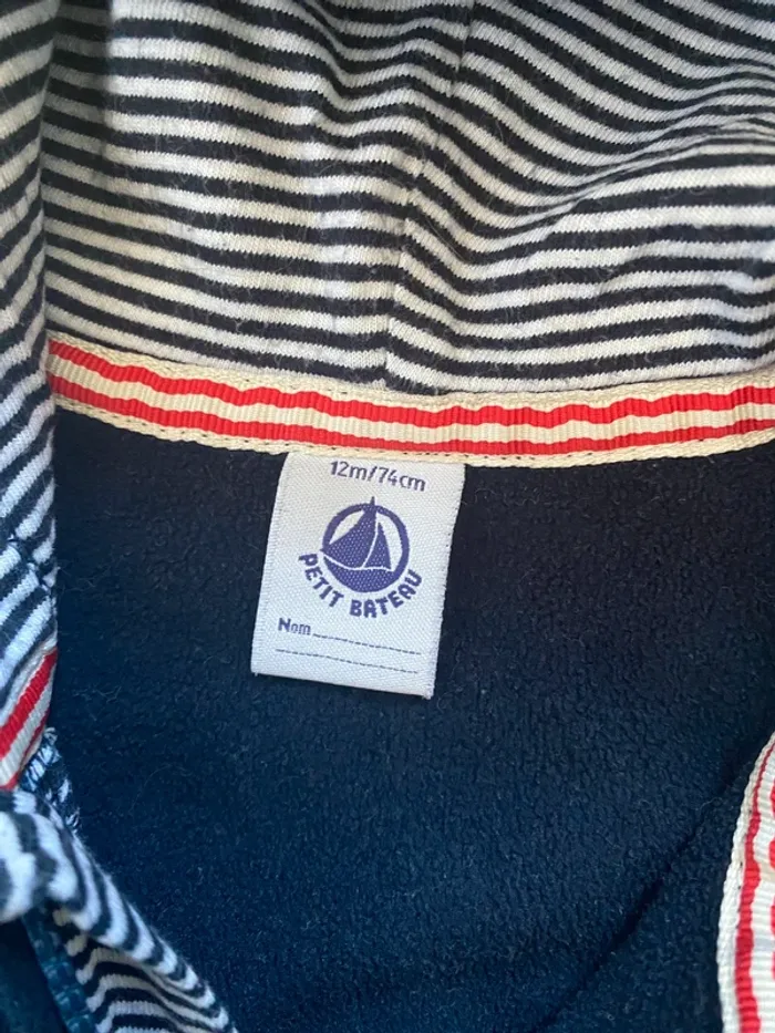 Petit gilet en polaire petit bateau bleu marine - photo numéro 3