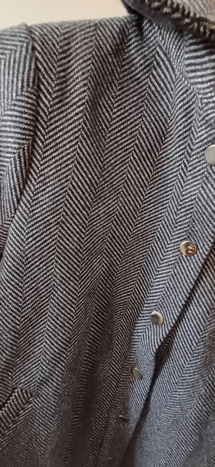 Veste courte femme gris dégradé - Cerise Blue - Taille S - photo numéro 2