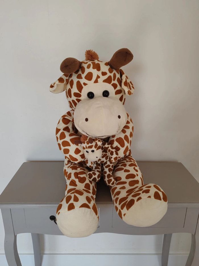 Peluche girafe xxl