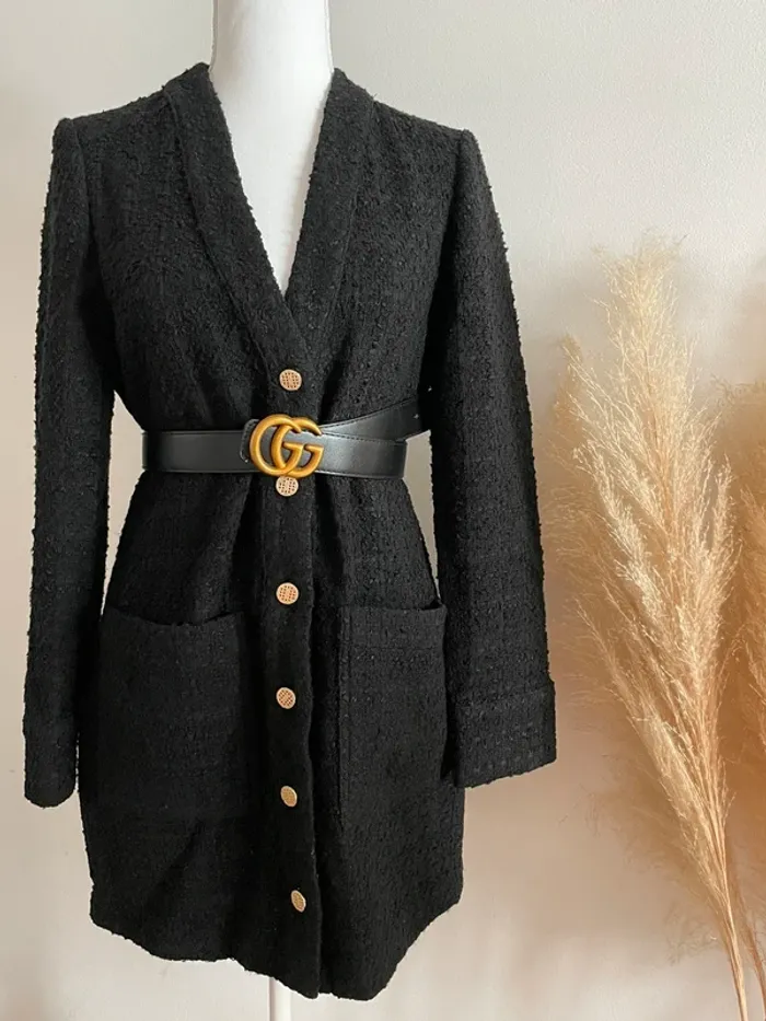 Zara robe Veste blazer tailleur texturé taille XS - photo numéro 2
