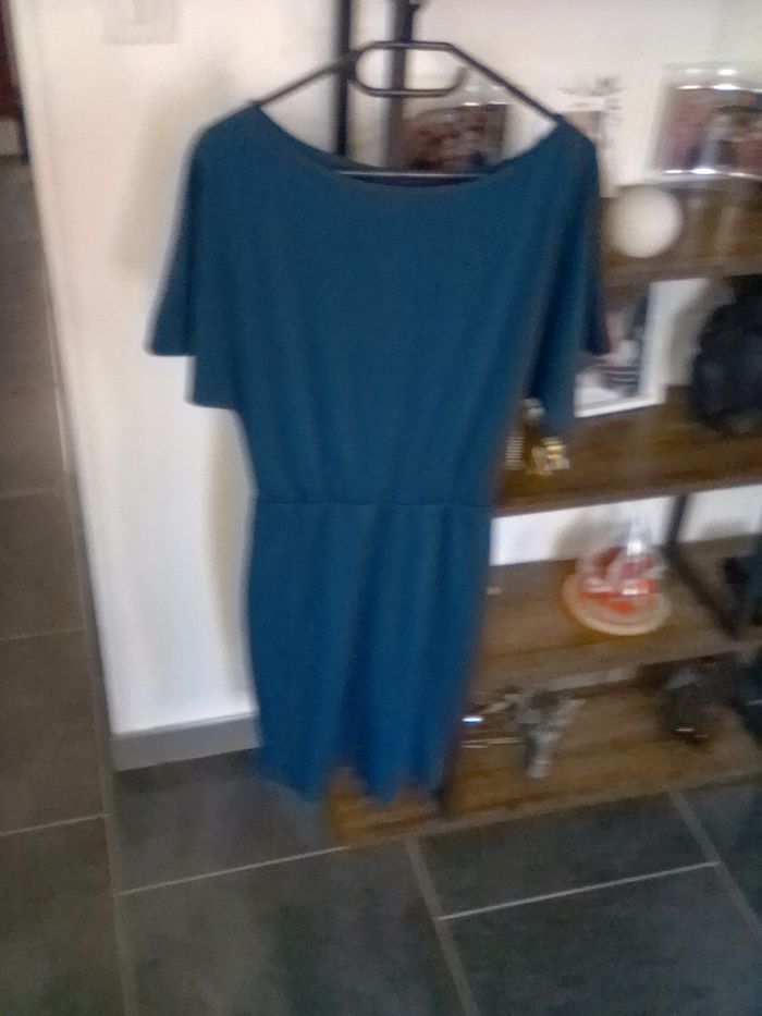 Robe bleu canard taille 40