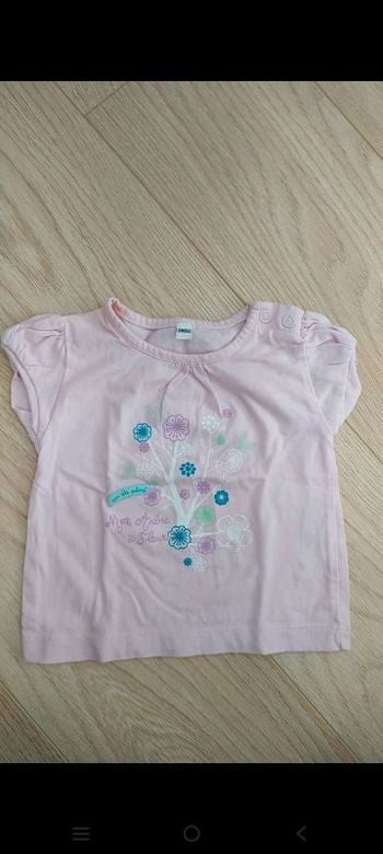 T shirt arbre fleurs 3 mois