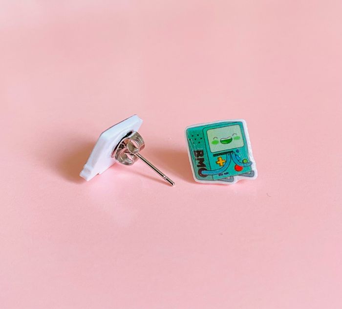 Boucles d’oreilles Fait main Kawaii Gaming BMO - photo numéro 2