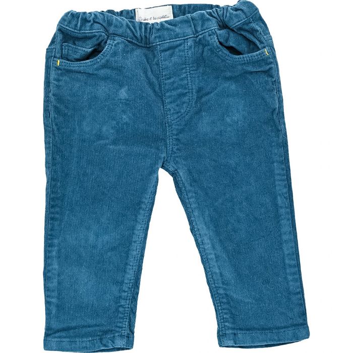 Pantalon 6 mois en velours Arsène et les pipelettes