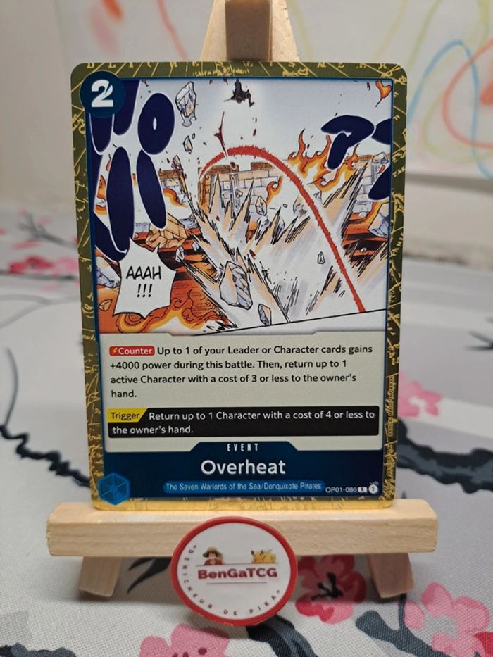 Carte Punk Overheat OP01-086 Romance Dawn One Piece ENG🇬🇧