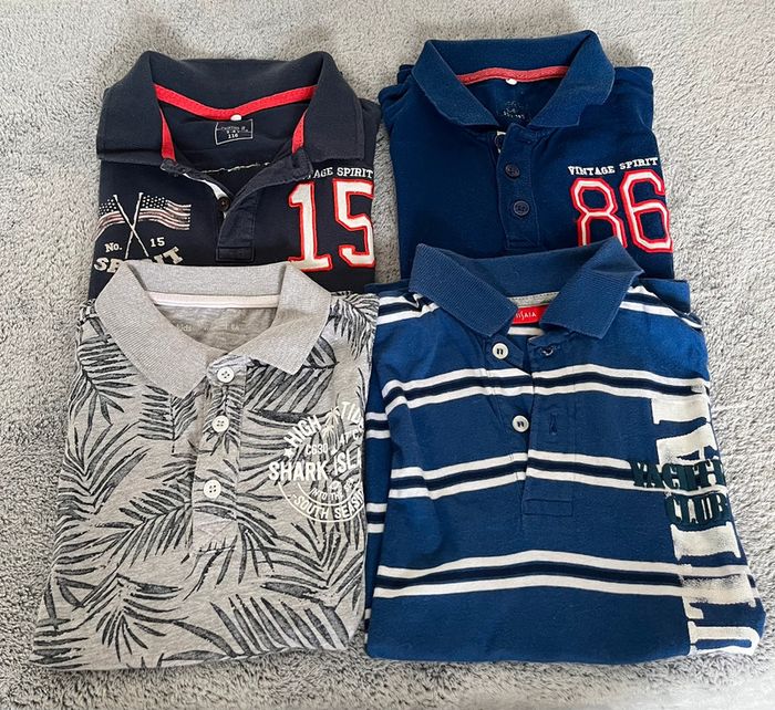 Lot 4 polos MC 5/6 ans (16)