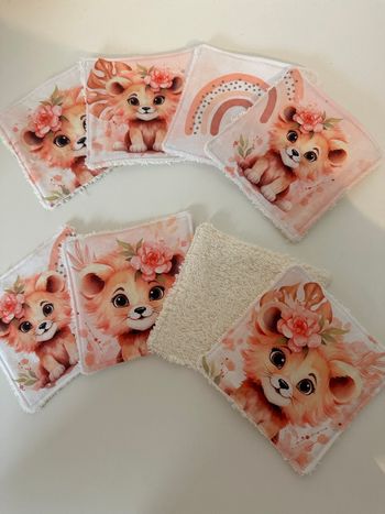 Lot de 4 lingettes lavables 